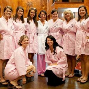 Custom Set Of 9 Personalized Waffle Robes. Great..