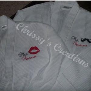 His And Her Robe Set. Personalized How You Like.