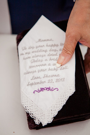 Custom Personalized Wedding Handkerchief/ Keepsake Gift